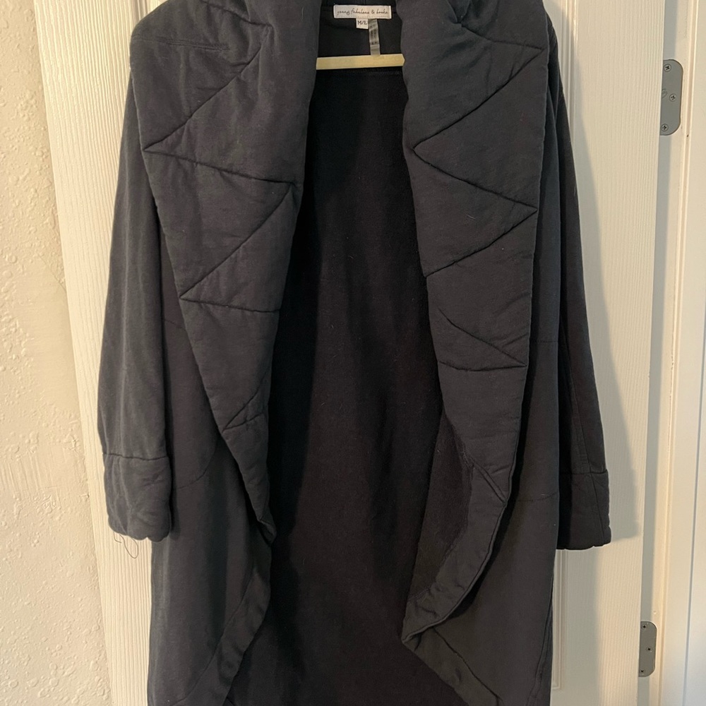 Oversized sweater jacket